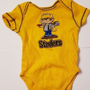 Baby Yellow Onesie 18M Pittsburgh Steelers